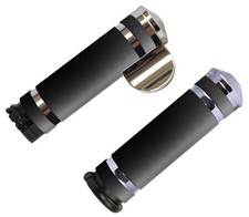 Avon Air-SS Chrome Grips w/Throttle Boss (AIR-99-BOSS)