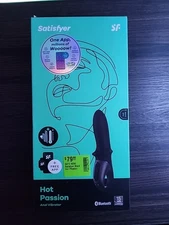 Satisfyer Hot Passion Anal Vibrator Black Free App Bluetooth