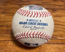 Padres vs Giants Game Used Baseball 8/13/2025 Nick Pivetta to Dominic Smith MLB