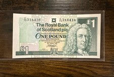 Scotland 1 Pound 1999 Note UNC Uncirculated Pristine