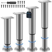 4 StüCk MöBelfüßE Verstellbar MöBelfüßE HöHenverstellbar 15-27Cm Metall