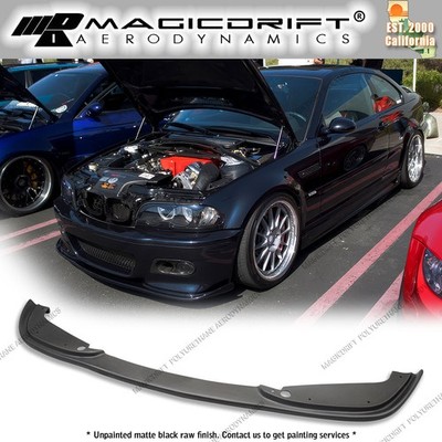 For 2001-2006 BMW M3 E46 H Style Front Bumper Lip Spoiler Chin Splitter Urethane