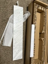 Home Decorators Collection MT22CW-SS 21.25" Bath Marble Vanity Sidesplash White