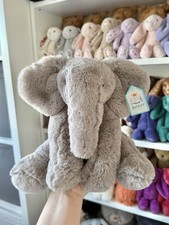 Jellycat London Medium Emile Elephant New With Tags Retired Rare