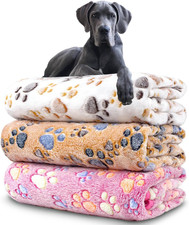 Dog Blankets for Medium Large Dogs, 3 Pack Dog Blanket Washable 41" X 31", Fuzzy