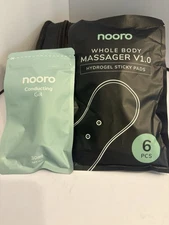 Nooro Whole Body Massager Hydrogel Sticky Pads 1.0V 6 Pack And Conducting Gel
