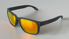 Vintage Retro Oakley Holbrook OO9102 Signature Edition Sunglasses Frosted Black