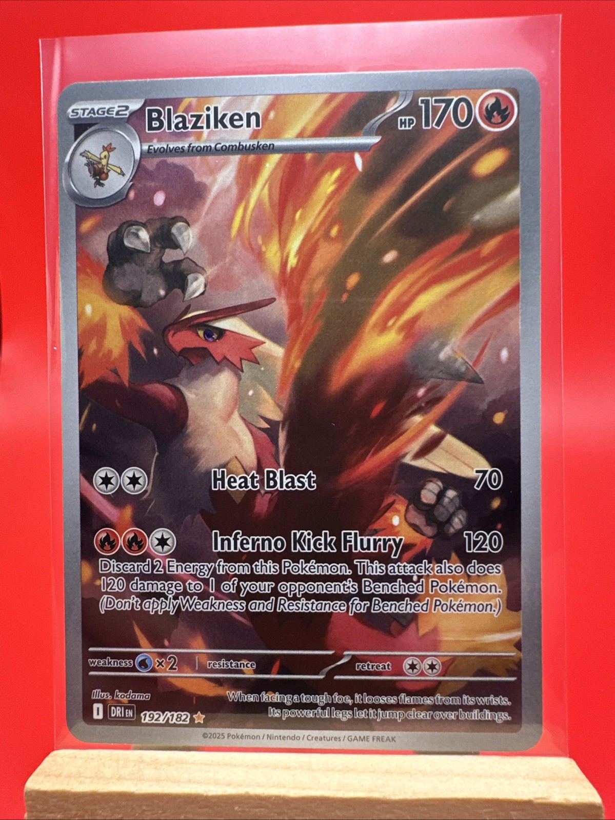 Blaziken - 192/182 SV10: Destined Rivals Illustration Rare NM