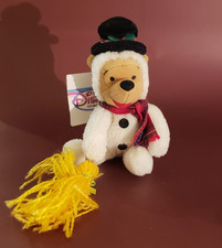 Retired Walt Disney - Pooh Bear with Snowsuit and Broom - NEW W/ Tag