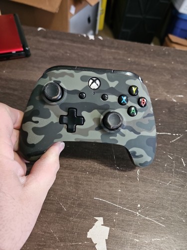 PowerA Camo Wired Controller Green Gamepad 1508490-03, READ DISCRIPTION - Picture 1 of 9