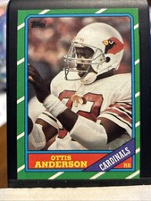 1986 Topps Ottis Anderson card #329