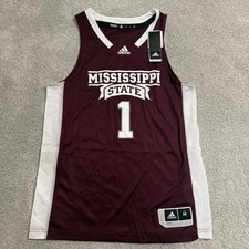 Adidas Mississippi State Bulldogs Basketball Jersey Mens Sz M Swingman Practice
