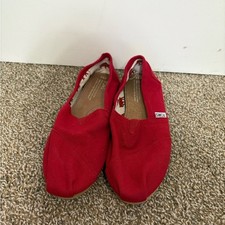 TOMS woman Bright Red Moccasins