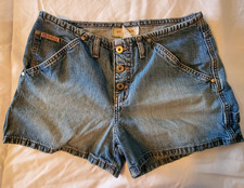 VTG 90s Y2K Hydraulic Denim Jean Shorts Button Fly Women's/Jr's. 11/12. DY28