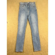 Reformation Cyprus Jeans Ultra High Waisted Skinny Light Wash Denim Women's 28