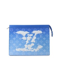 LOUIS VUITTON Pochette Voyage Monogram Clouds Blue/White M45480