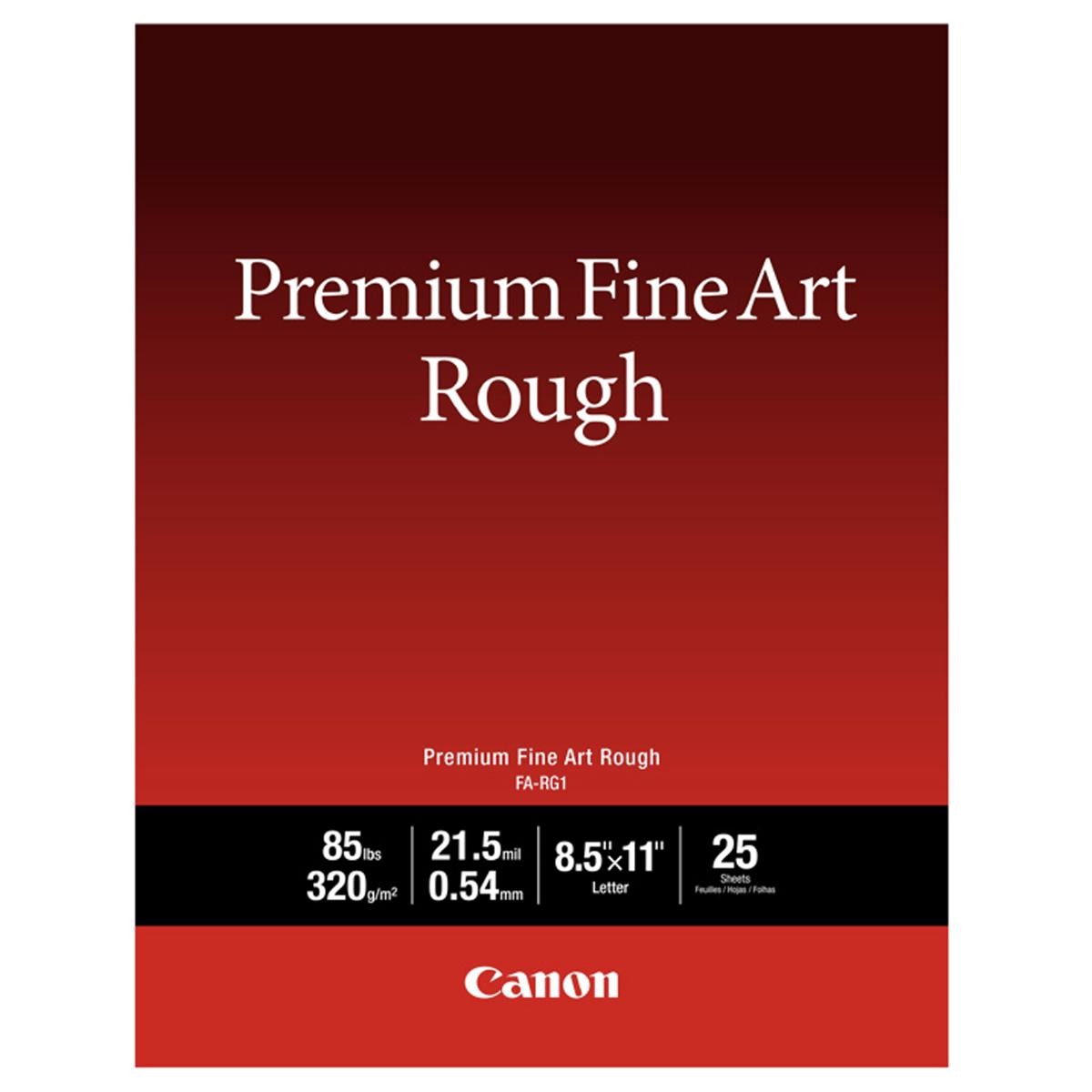 Canon Premium Fine Art Rough Photo Paper 85x11 25 Sheets 7590₽