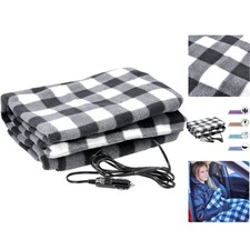 Stalwart 12V Heated Car Blanket - Electric for Truck SUV RV - Portable Travel