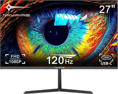 Monitor 27 Zoll Full HD 100 Hz Bildschirm USB-C HDMI flimmerfrei Büro Office Slm