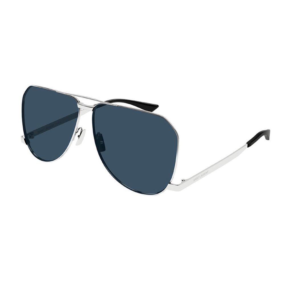 NUOVI OCCHIALI DA SOLE SL690 DUST 003 SAINT LAURENT UNISEX ARGENTO OCCHIALI DA AVIATORE