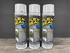Lot of 3 Flex Seal White Liquid Rubber Sealant Spray - Stops Leaks - All Purpose