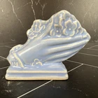 Vintage 1940 Nelson McCoy "Hands of Friendship" Blue Miniature Flower Holder HTF