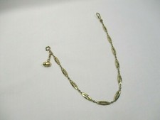 ANCIENNE CHAINE MONTRE GOUSSET BRELOQUE PLAQUE OR MURAT OLD WATCH CHAIN UHRKETTE