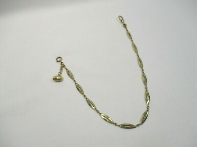 ANCIENNE CHAINE MONTRE GOUSSET BRELOQUE PLAQUE OR MURAT OLD WATCH