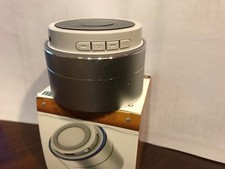 SilverTone Portable Bluetooth Speaker - Silver With Black Accents