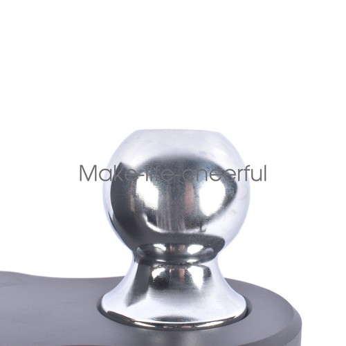 Black Adjustable Trailer Hitch Replaceable Tri Balls Fits 2.5 Inch Receiver - Picture 7 of 13