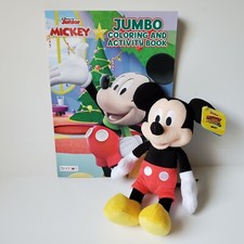 Disney Junior Mickey Mouse  The Roadster Racers Plush Doll  Coloring Book