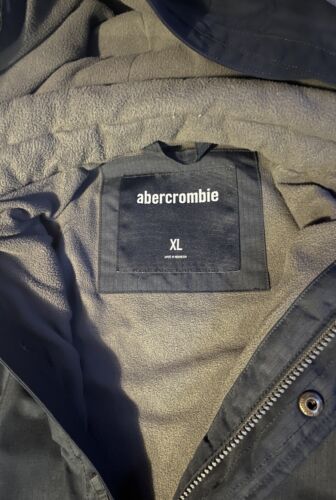 Abercrombie & Fitch All-Season Weather Warrior Hooded Jacket 1892 Logo Black () - Picture 6 of 7
