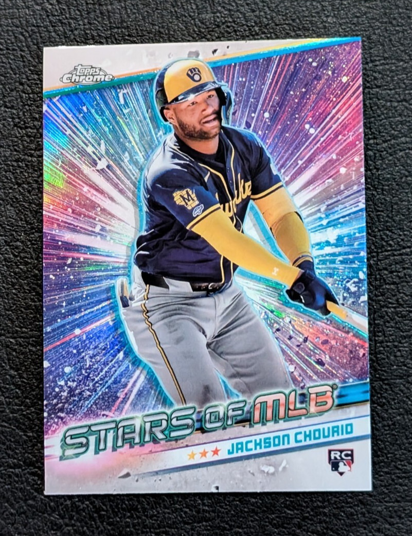2024 Topps Update Jackson Chourio Stars of MLB Chrome #CSMLB-84 RC Brewers