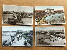 4x Vintage Unposted Southport Photo Postcards, Valentine's Silveresque, England 