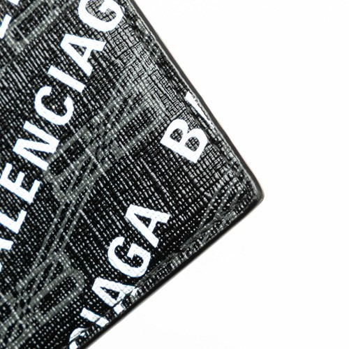 BALENCIAGA logo Card Case Pass Case 594309 mens 【Used】 - Picture 5 of 11