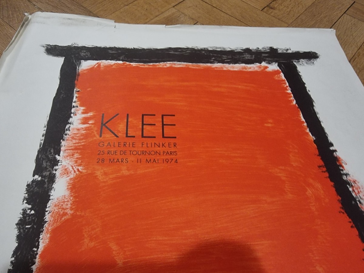 Paul Klee Original 1974 Flinker Exhibition Poster Affiche