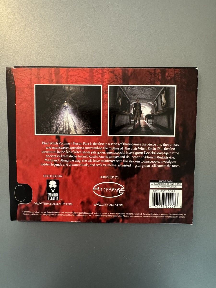 Blair Witch Vol. 1: Rustin Parr (PC, 2000) 663593200013| eBay