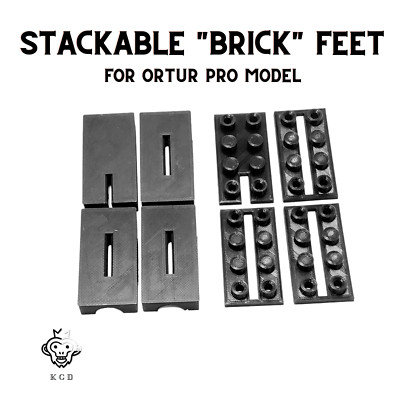 Ortur PRO MODEL Stackable Brick Feet | Easily Adjust Your Laser's Height