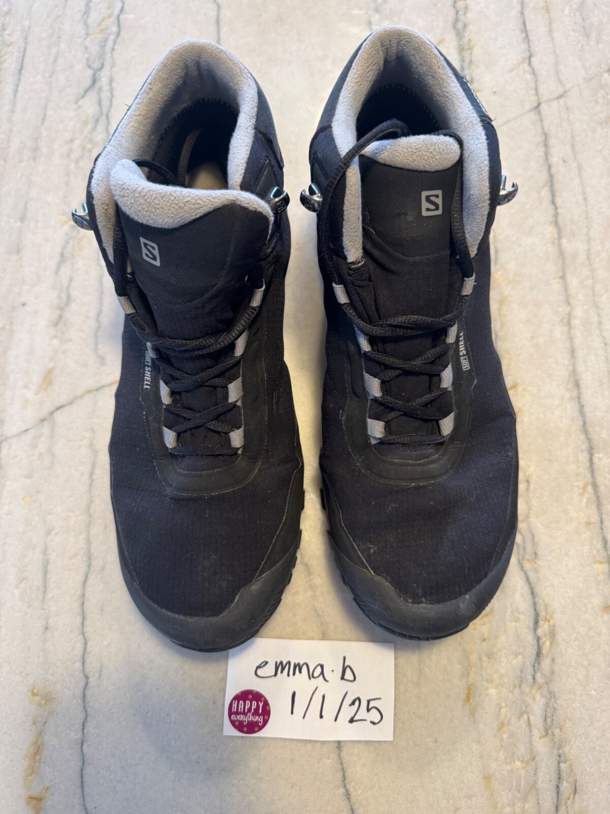 Salomon Shelter CS Scarponi da Escursionismo Invernali Impermeabili Uomo 10.5 Nero Softshell