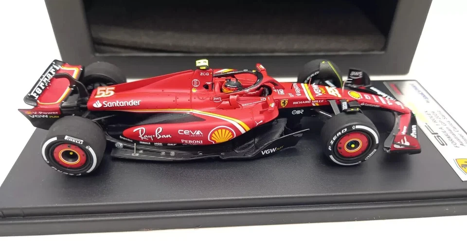 1:43 Looksmart Modèle Auto F1 Ferrari SF-24 Sainz Winner Australian Gp 2024 - Photo 3/4