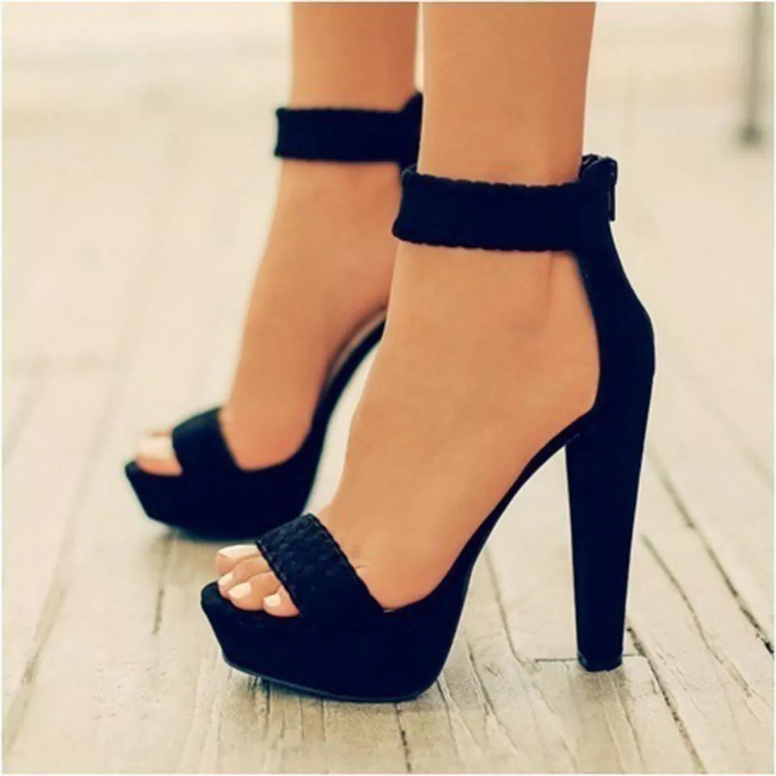 Ankle top cuff pumps