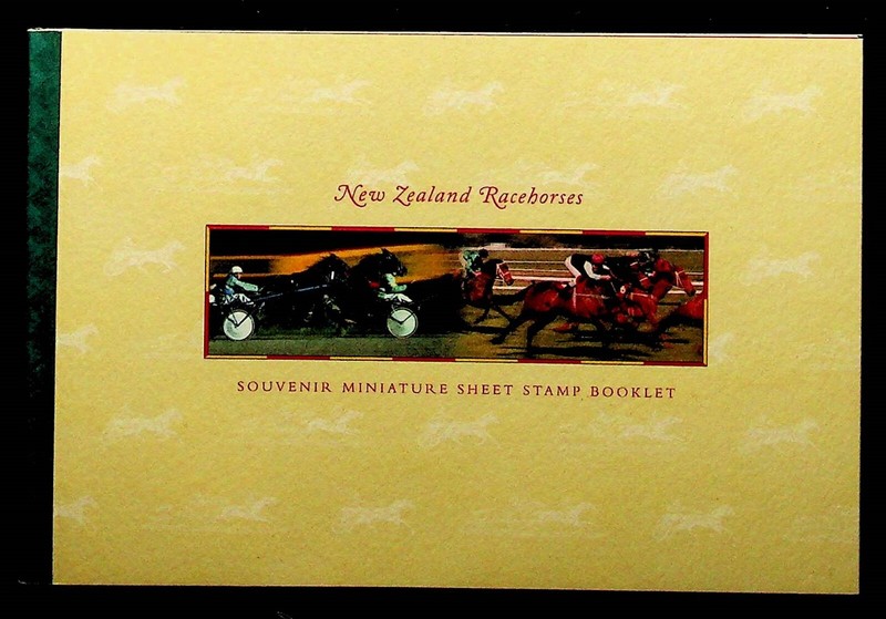 NEW ZEALAND Sc 1328 NH BOOKLET OF 1996 - HORSES - (DL24)