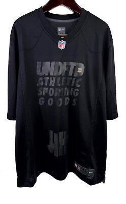 NFLユニフォームナイキ XL Undefeated x Nike x NFL - Men's XL Jersey Black #9 Fantastic! RARE
