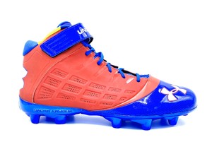 football cleats blue and yellow