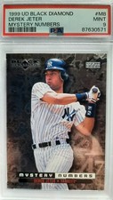 PSA 9  1999 Upper Deck Black Diamond MYSTERY NUMBERS #M8 DEREK JETER  RARE! /800
