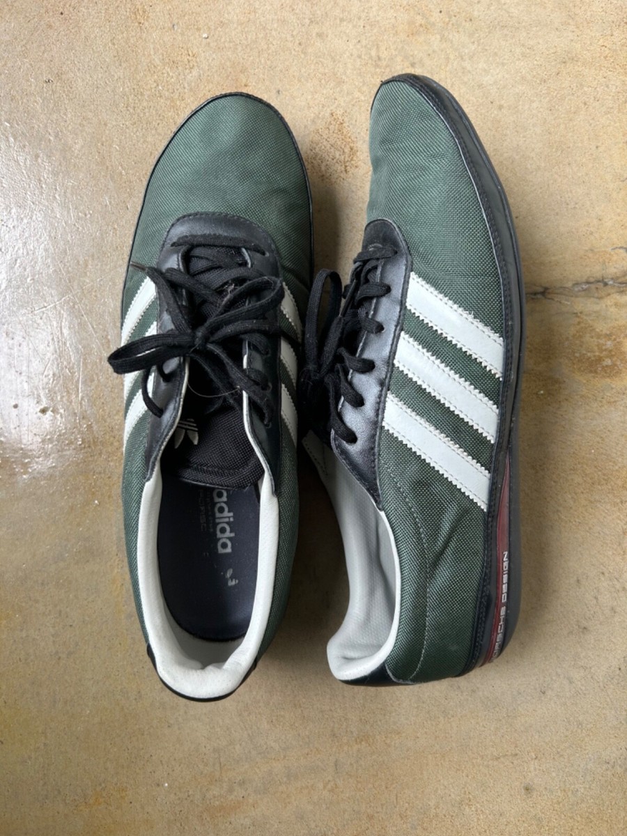 adidas gazelle silver green womens Porsche Design Athletic III Leather Sneaker Shoe - White VaPour/White