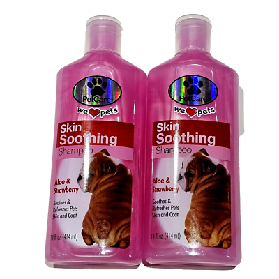 Petcare Skin Soothing Shampoo Aloe Strawberry Refresh Dog Skin