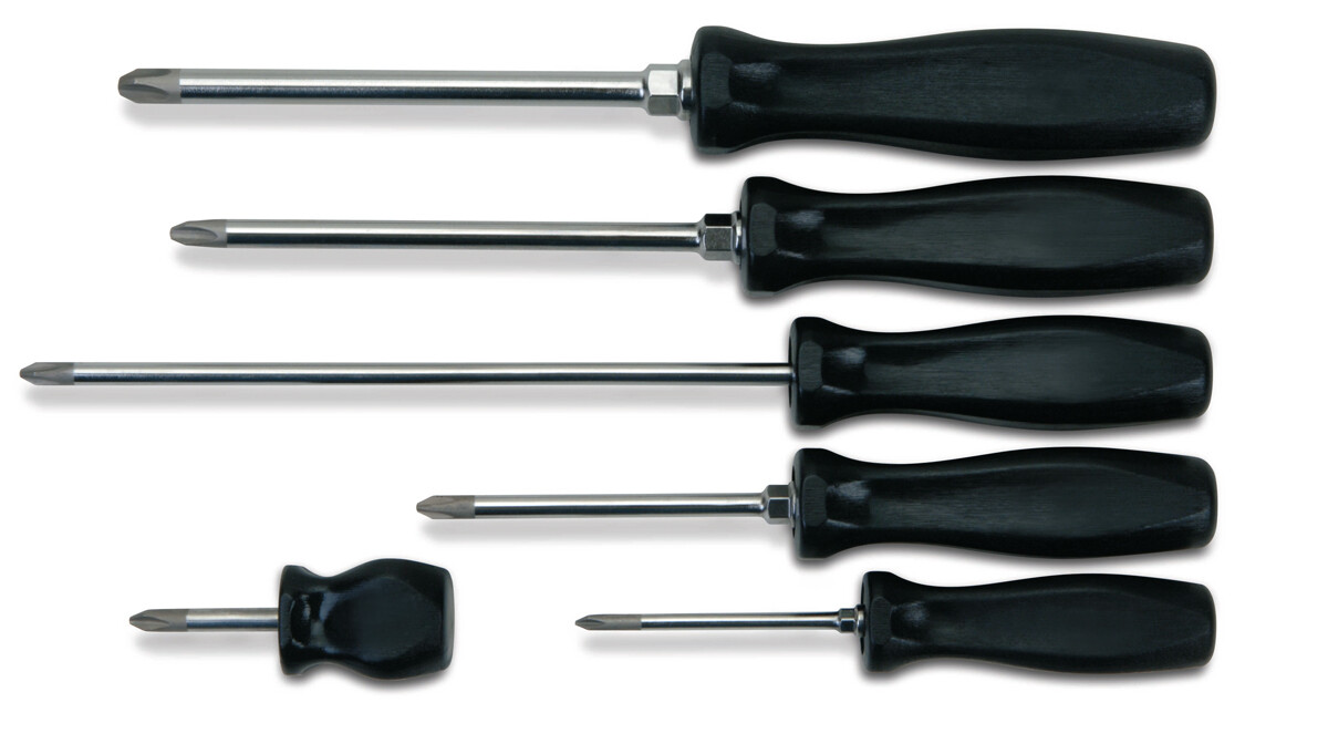 6pc ENDUROGRIP™ Phillips® Screwdriver Set - Round Blade Phillips® Williams® USA