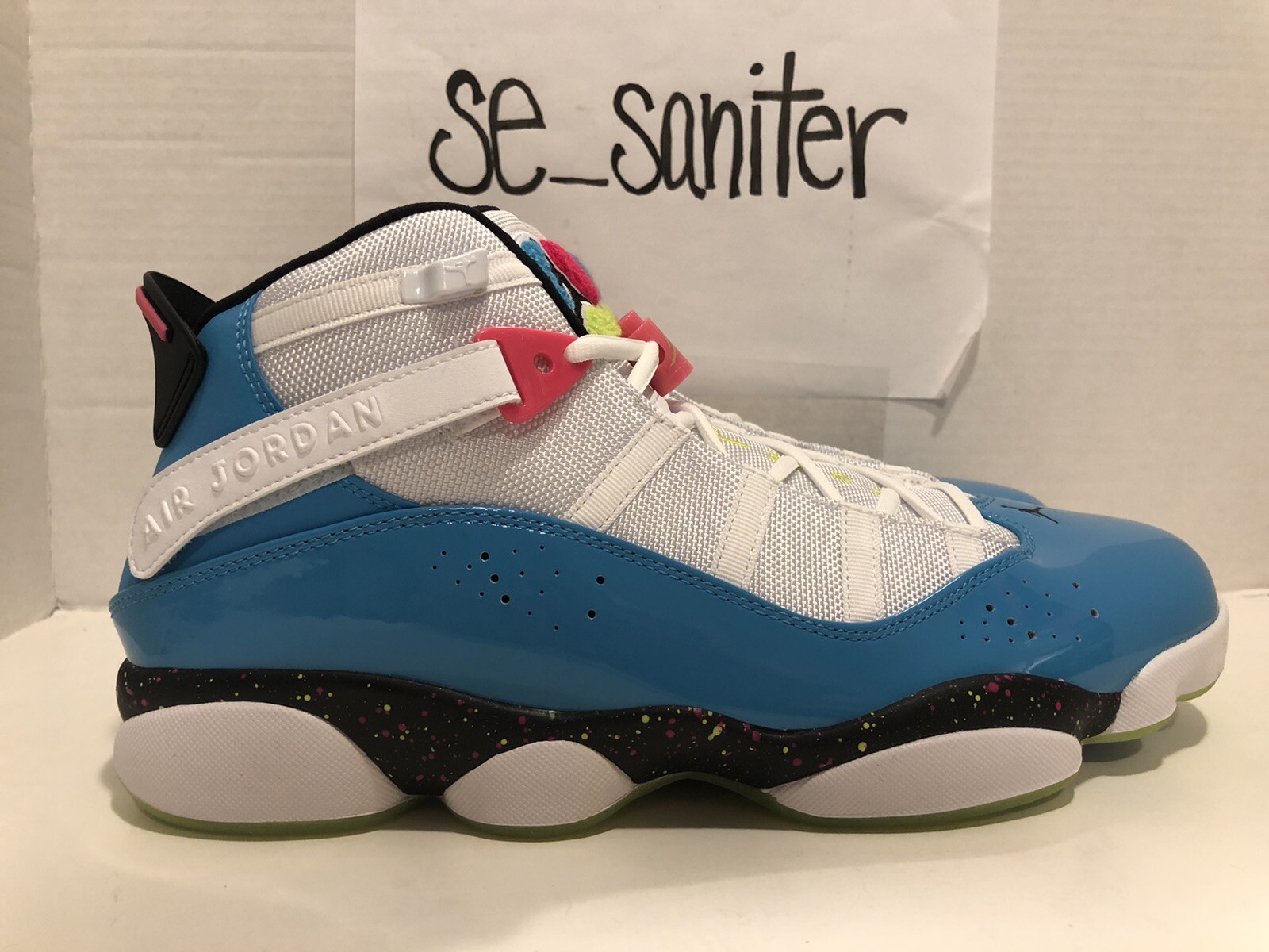 black rainbow jordans