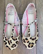 Mini Boden Leopard Animal Print Mary Janes Shoes Sandals Women’s EUR 38 UK 5